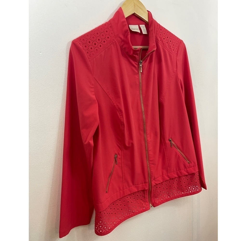 Zenergy by  Chico’s Women’s Zip Up Jacket Size: 1